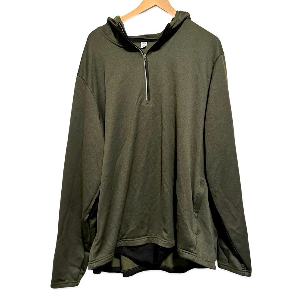 Olive Men's 1/4 Zip Pullover Sweatshirt